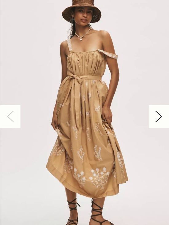 MOTHER Dresses & Skirts - MOTHER The More Is More Embroidered Cotton Maxi S NWT